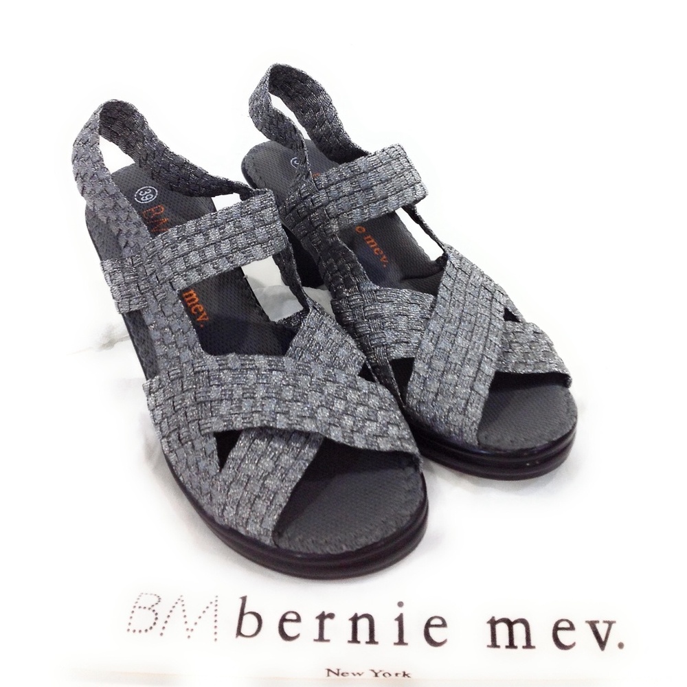 bernie mev Lizette Sandals with Heel Pewter